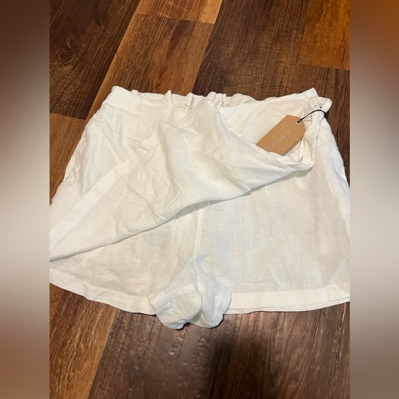 Christian Siriano Linen skort sz L - Picture 2 of 3